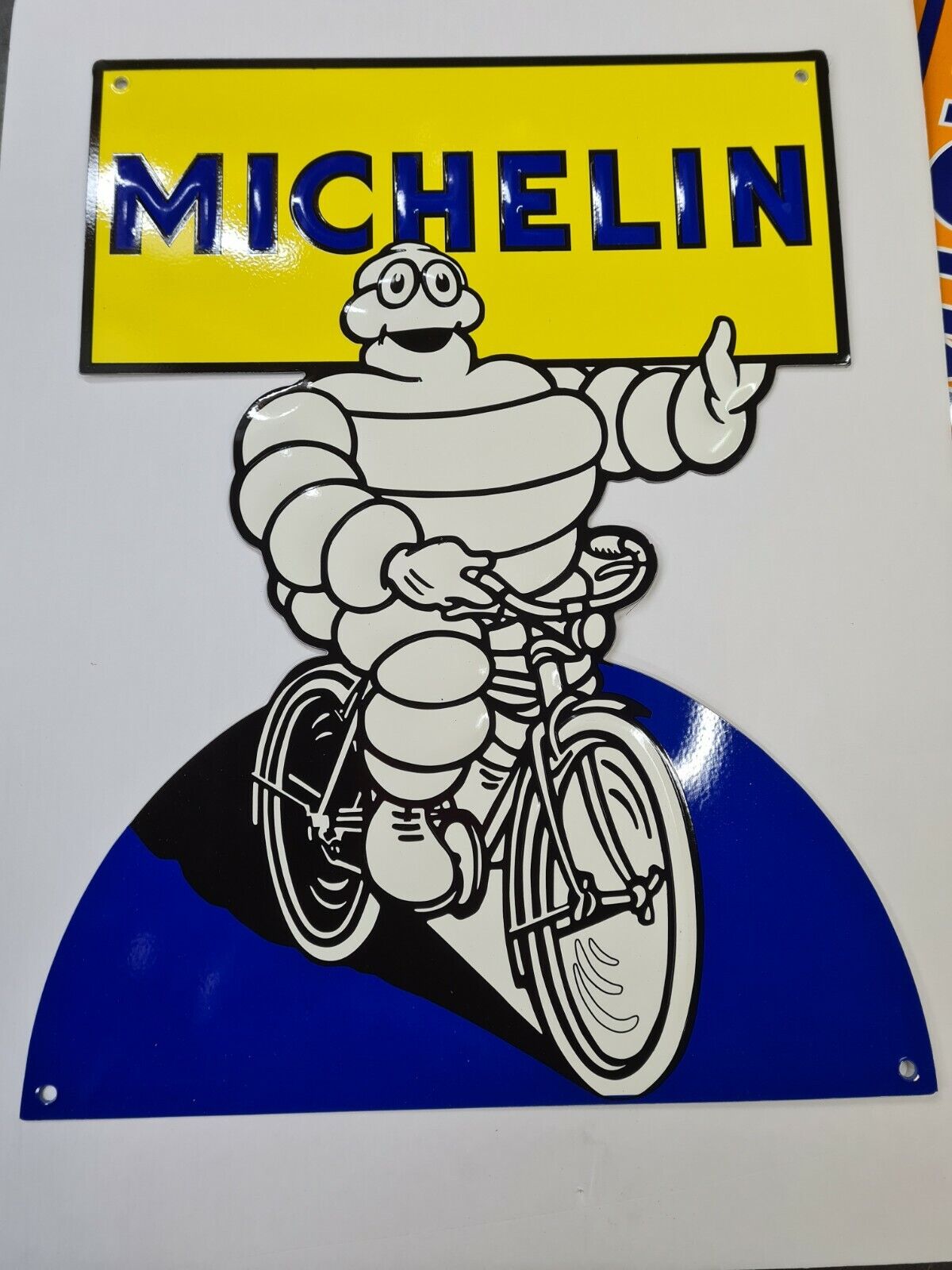 Michelin sheet metal advertising plate