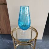 Light blue glass vintageform vase