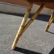 Bamboo and vintage ceramic dining table 60 years
