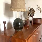 Vintage ceramic table lamp signed