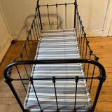 Wrought iron cot renovated with mattress