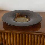 Hollywood regency brass and tortoiseshell lucite tray, Guzzini Italy 1970s