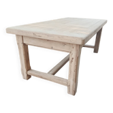 Solid oak farmhouse table with extension