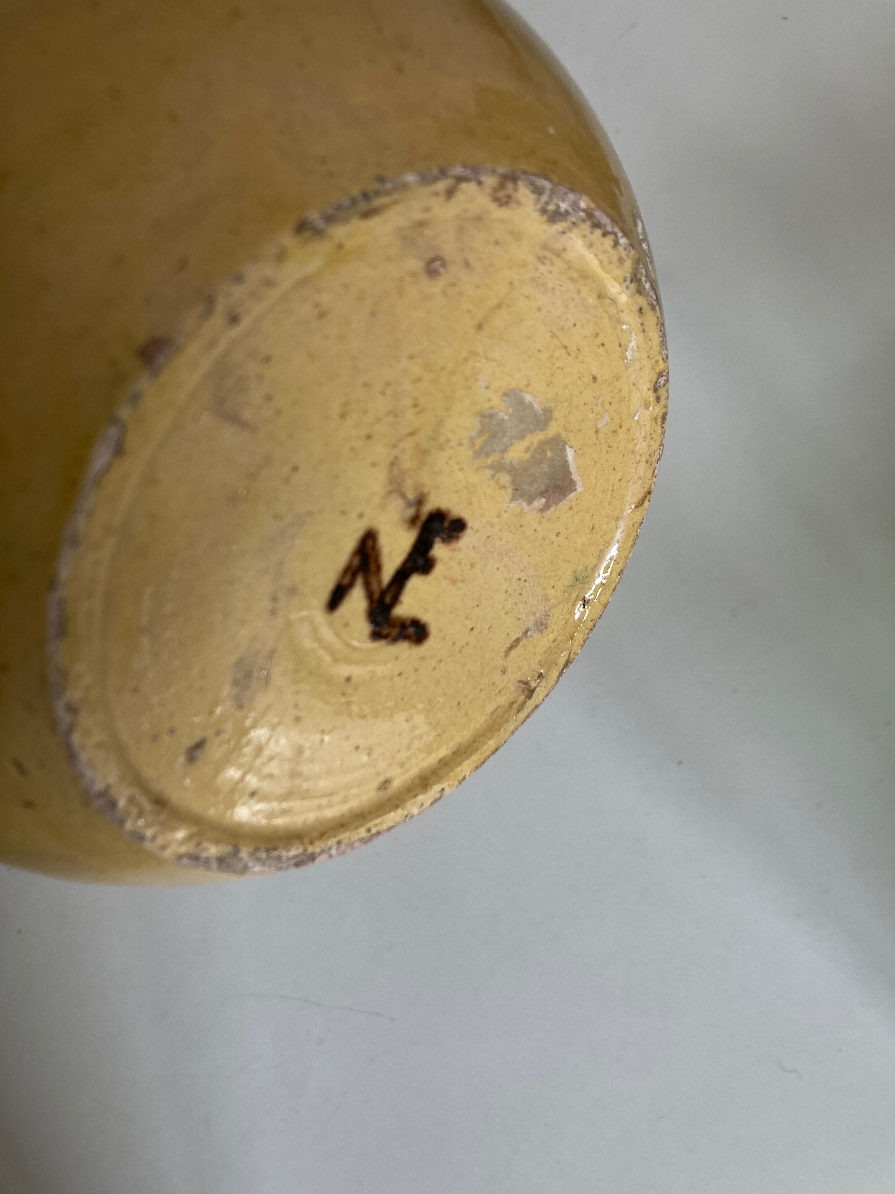 Neoclassical urn vase in glazed clay Etienne Noël Dieulefit 1940