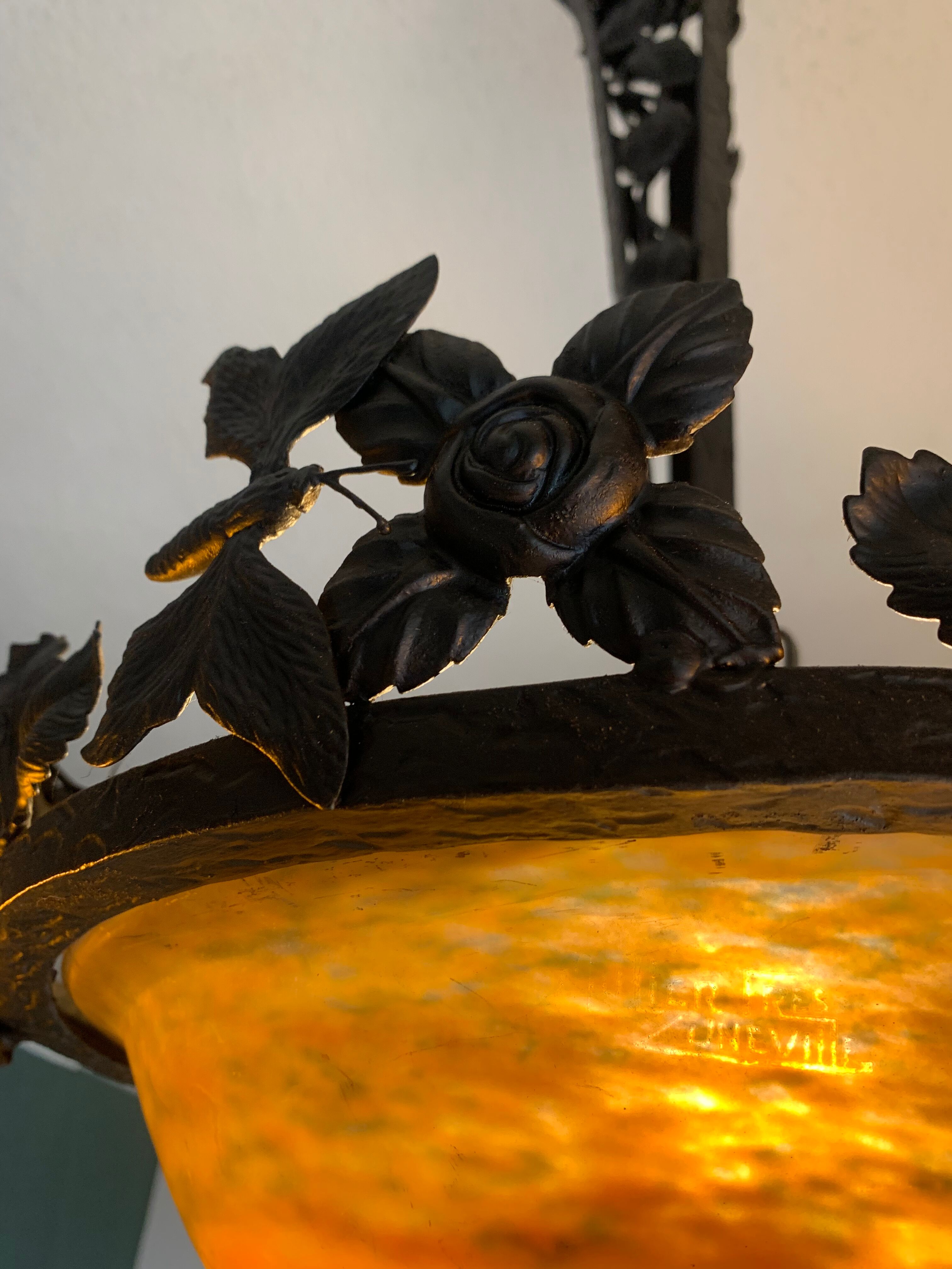 Chandelier glass paste