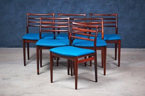 Rosewood Dining Chairs by Erling Torvits for Sorø Stolfabrik, 1960s, Set of 6