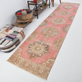 3x12 Türkish Vintage Runner Rug, 3x12 Vintage Runner, 402x91Cm FREE SHIPPING