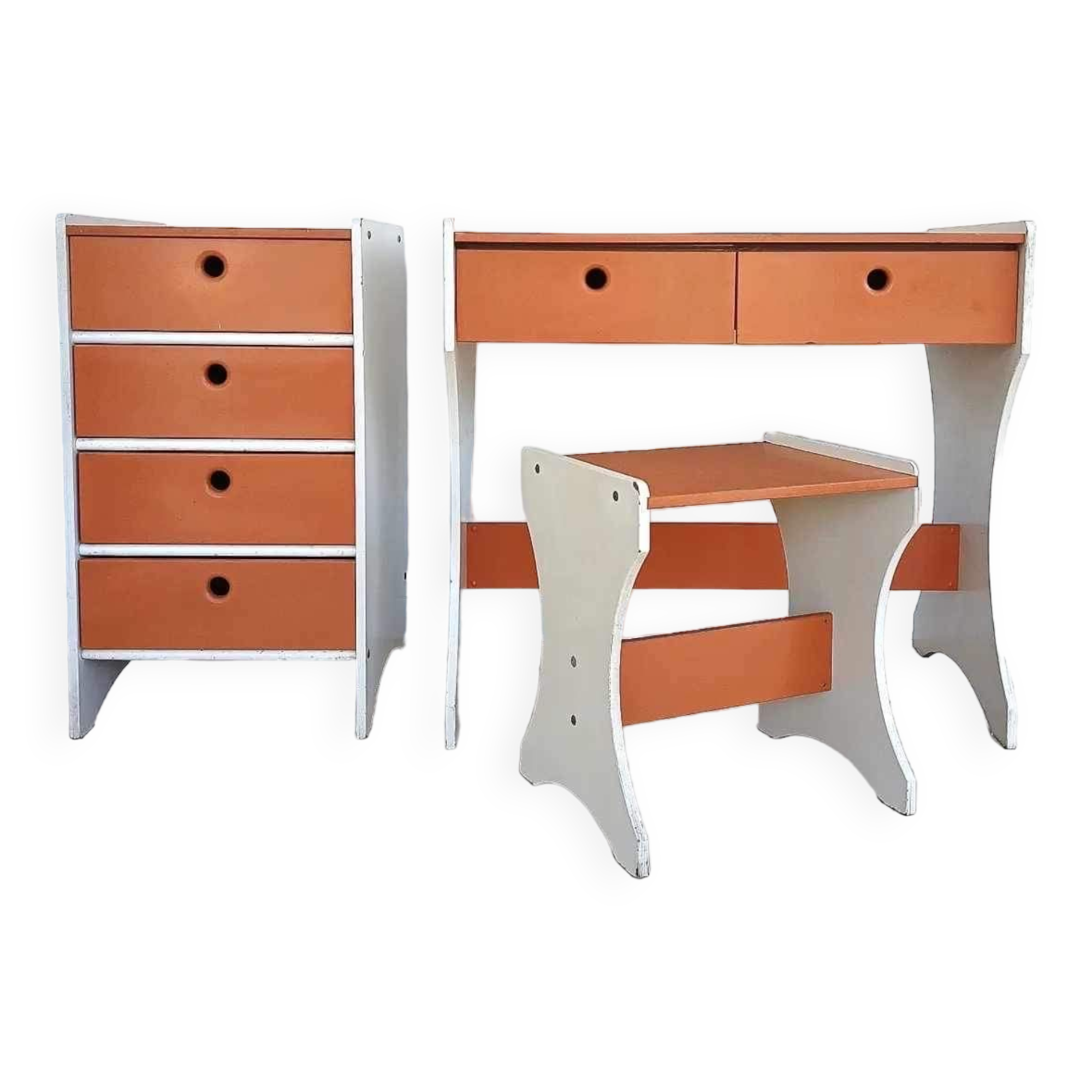 Vintage Children's Shelf Office Set