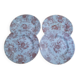Assiettes à fleurs vintage