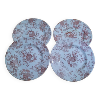 Vintage flower plates