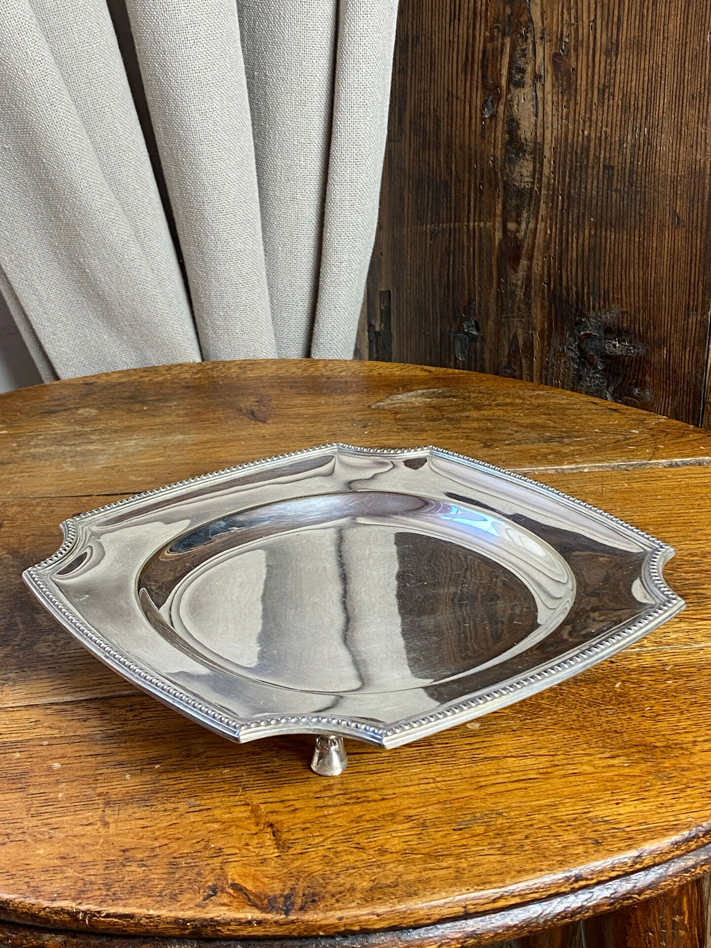 Silver-plated metal plate, Gallia model, Christofle