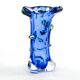 Vase moderne du milieu du siècle, en verre, conçu par J. Hospodka, Tchécoslovaquie, années 1960.