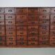 Antique French Pine Apothecary Cabinet, Early 20th Century