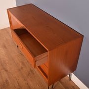 Restored Danish Teak 1960s Short Retro Sideboard Hairpin Legs