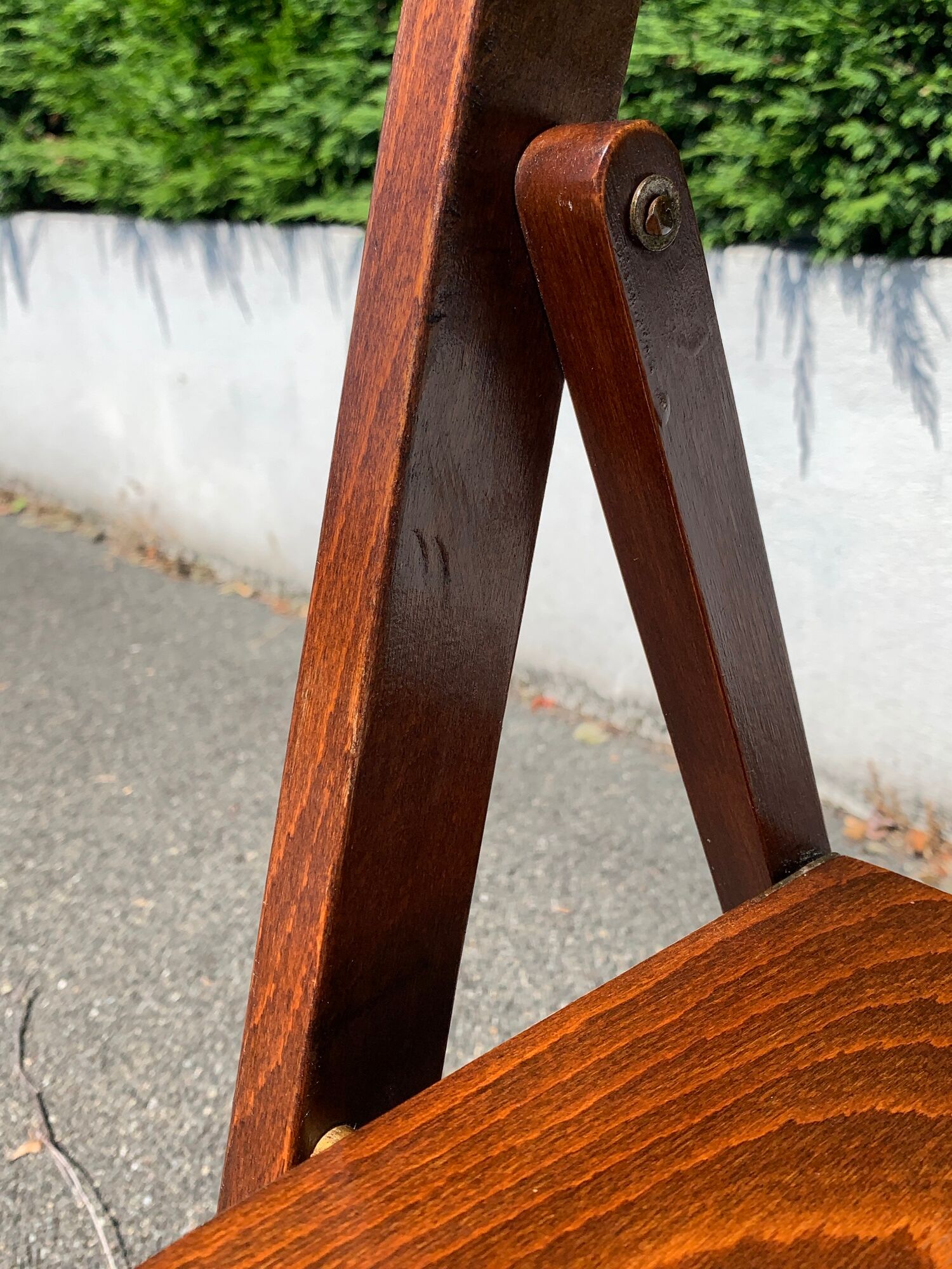 6 wooden folding chairs Stol Kamnik Yugoslavia design Zascitni Zhak