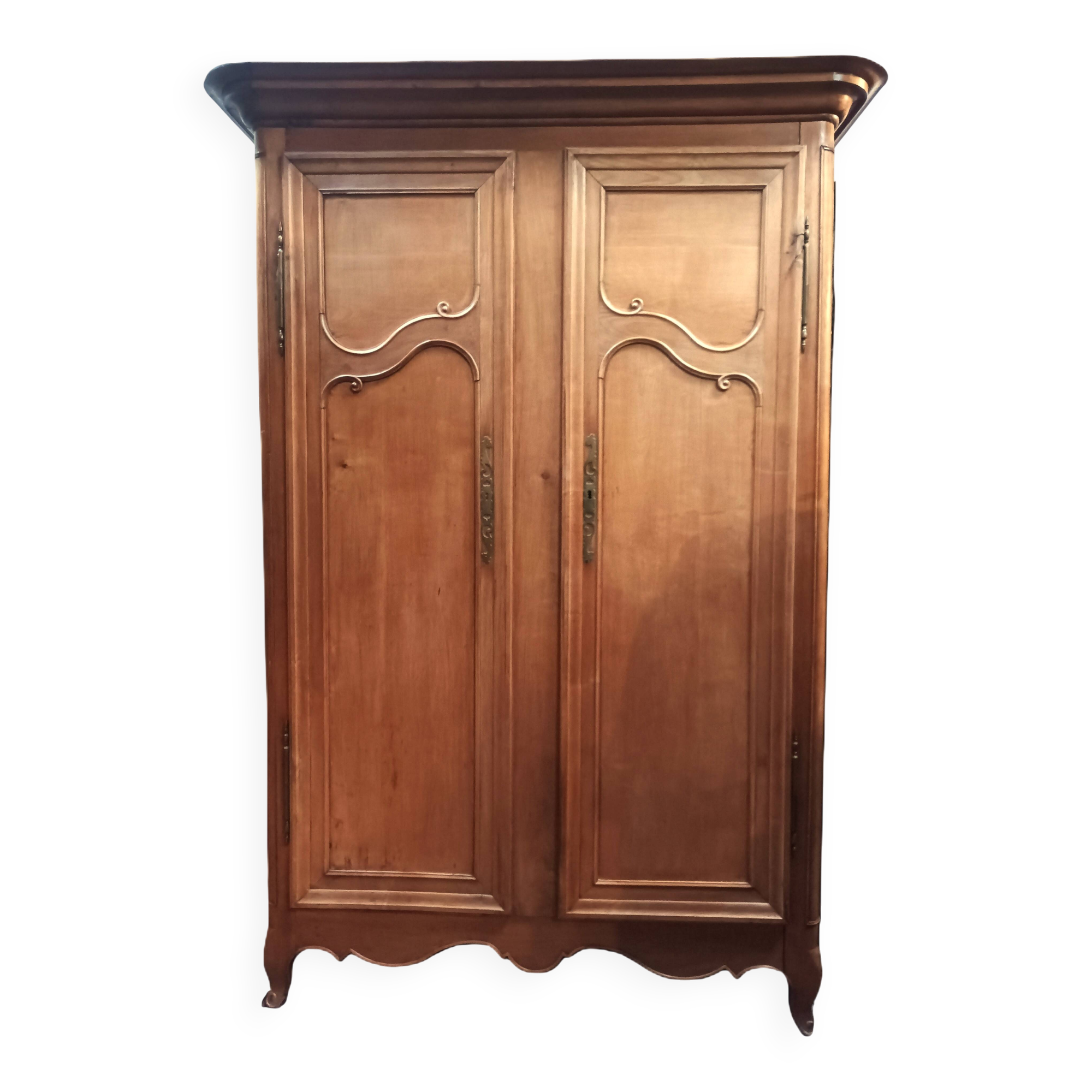 Louis XV wardrobe in light oak