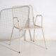 Chaises d’extérieur anciennes avec accoudoirs (vers 1920). Ensemble de 4 pièces n°4