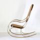 Chaise à bascule vintage des années 1970