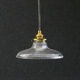 Holophane suspension in translucent glass delivered with brass socket and new cable