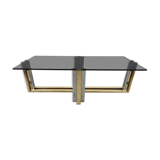 Vintage brass and chrome coffee table, 1970s