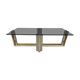 Vintage brass and chrome coffee table, 1970s