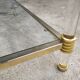 Table basse double plateau verre vintage