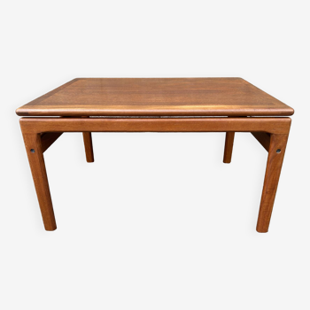 Danish teak coffee table Trioh Mobler attributed to Niels Bach, vintage, 1960s