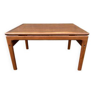 Table basse teck danois Trioh Mobler attribuée à Niels Bach, vintage, années 1960