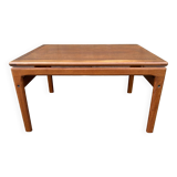 Table basse teck danois Trioh Mobler attribuée à Niels Bach, vintage, années 1960