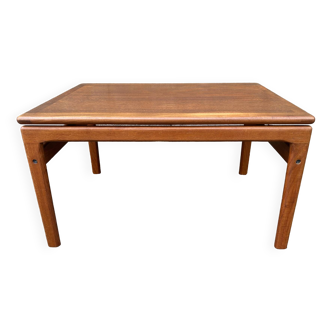 Table basse teck danois Trioh Mobler attribuée à Niels Bach, vintage, années 1960