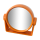 Orange plastic makeup mirror Vintage year 70