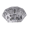 Vide poche, cendrier octogonal forme diamant en cristal de Bohème finement taillé, vintage