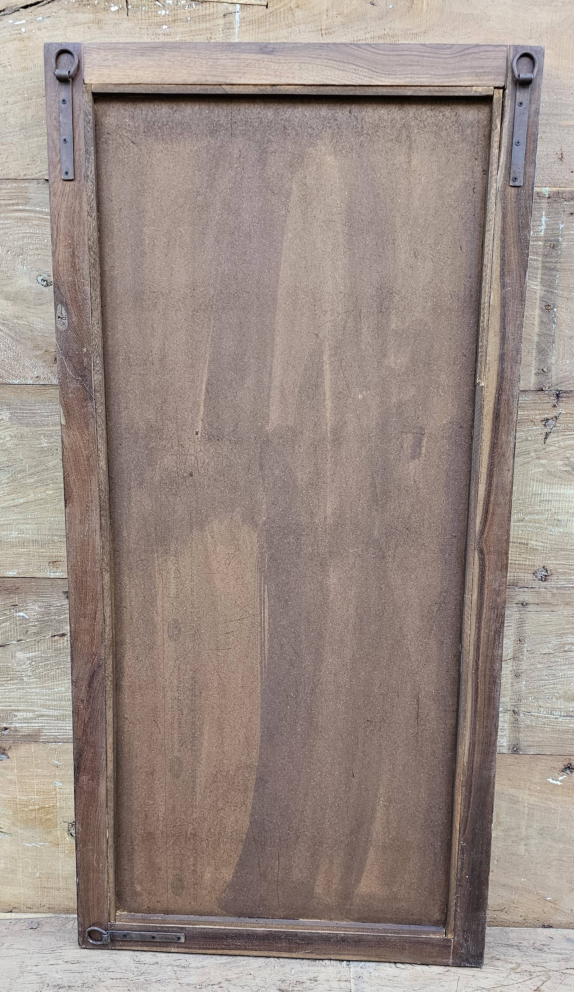 Teak mirror from Burma