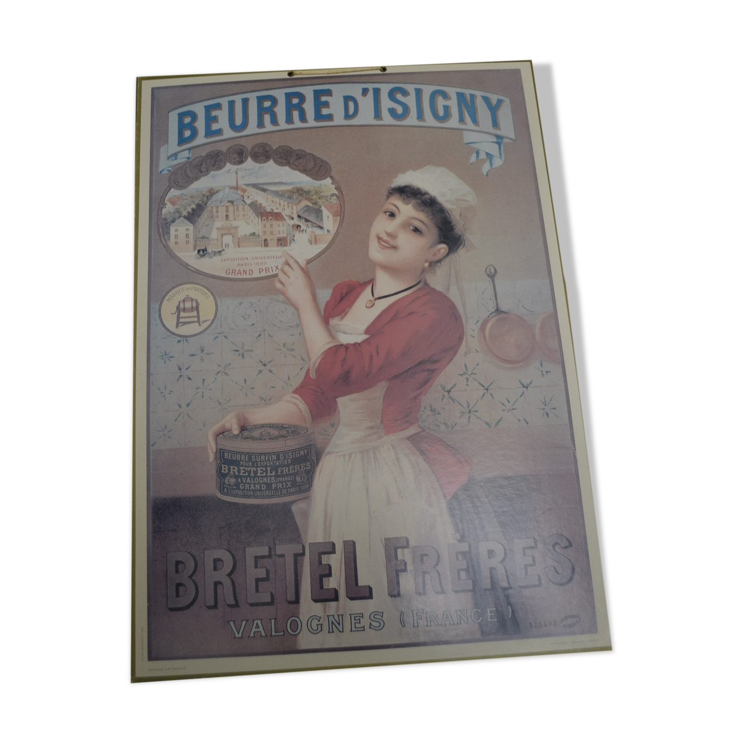 Advertising cardboard poster