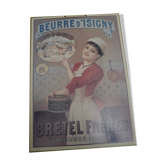 Advertising cardboard poster