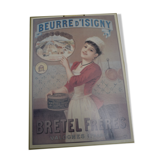 Advertising cardboard poster