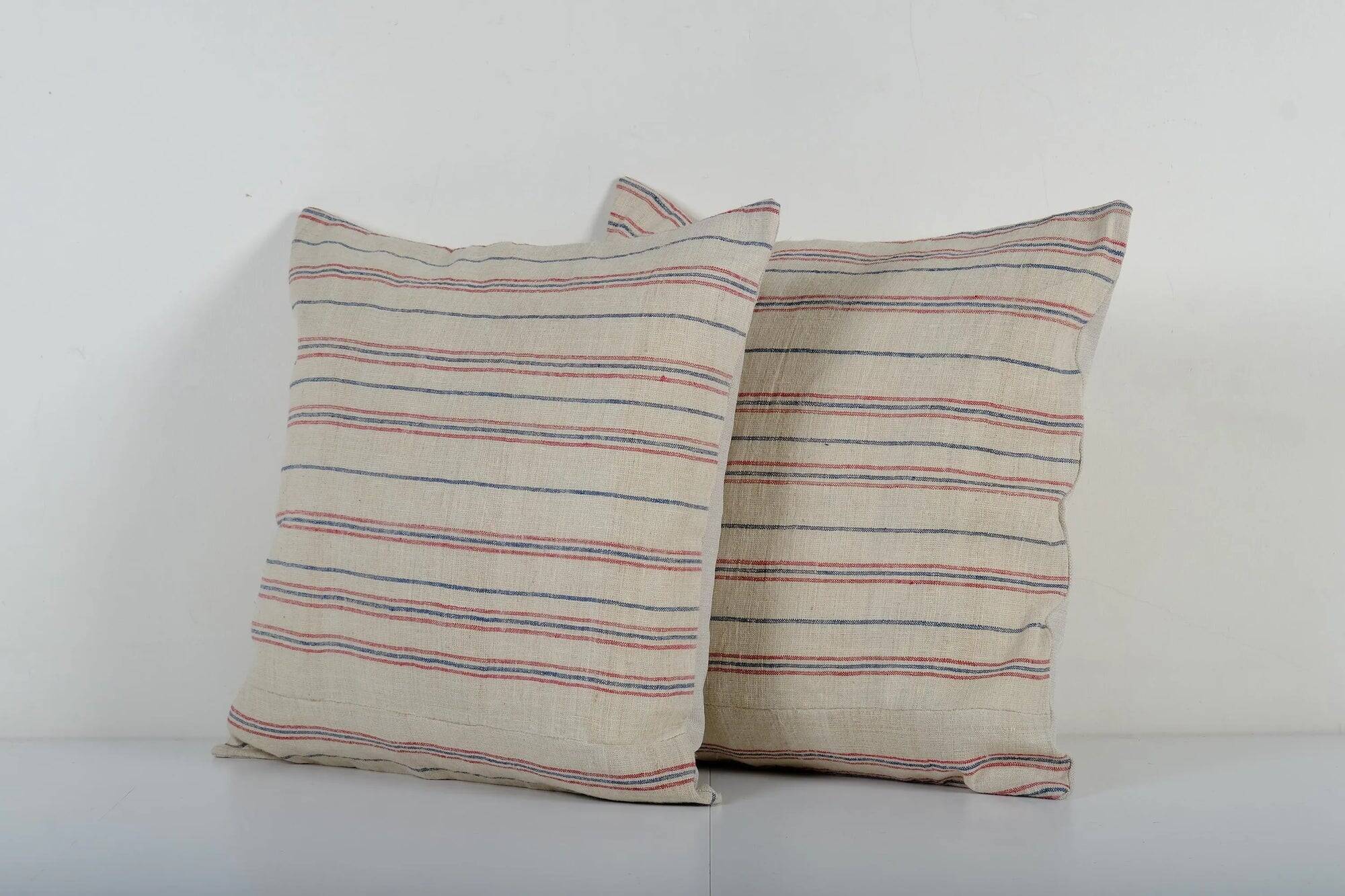 Set of 2 vintage Turkish cushion covers 51x51 cm