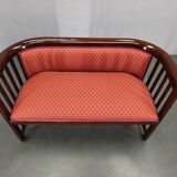 Josef Hoffmann Art Deco Beech Sofa, Vienna Secession, 1920s