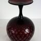 Vase verre italien empoli violet vintage