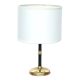 Black metal and brass lamp, 50s
