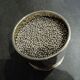Metal pencil pot silver years 70