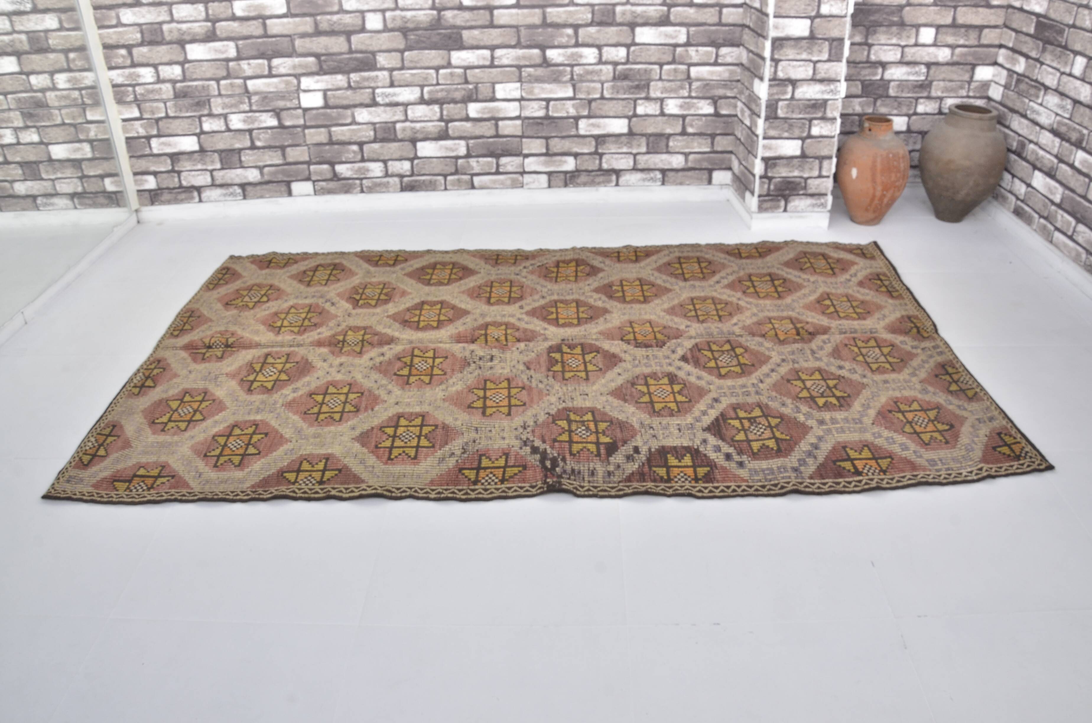 Geometric Anatolian Floor Kilim Rug sku 1656