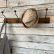 Old oak and metal hook