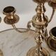 Pair of candelabras, brass candle holders