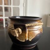 ceramic and rope pot cover