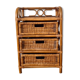 Bamboo and rattan bedside table