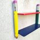 Small wall shelf for pencils Pierre Sala Clairefontaine collection 1980