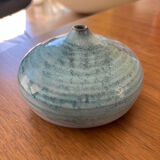 Vase, soliflore, sea urchin, ceramic, blue, to be identified.