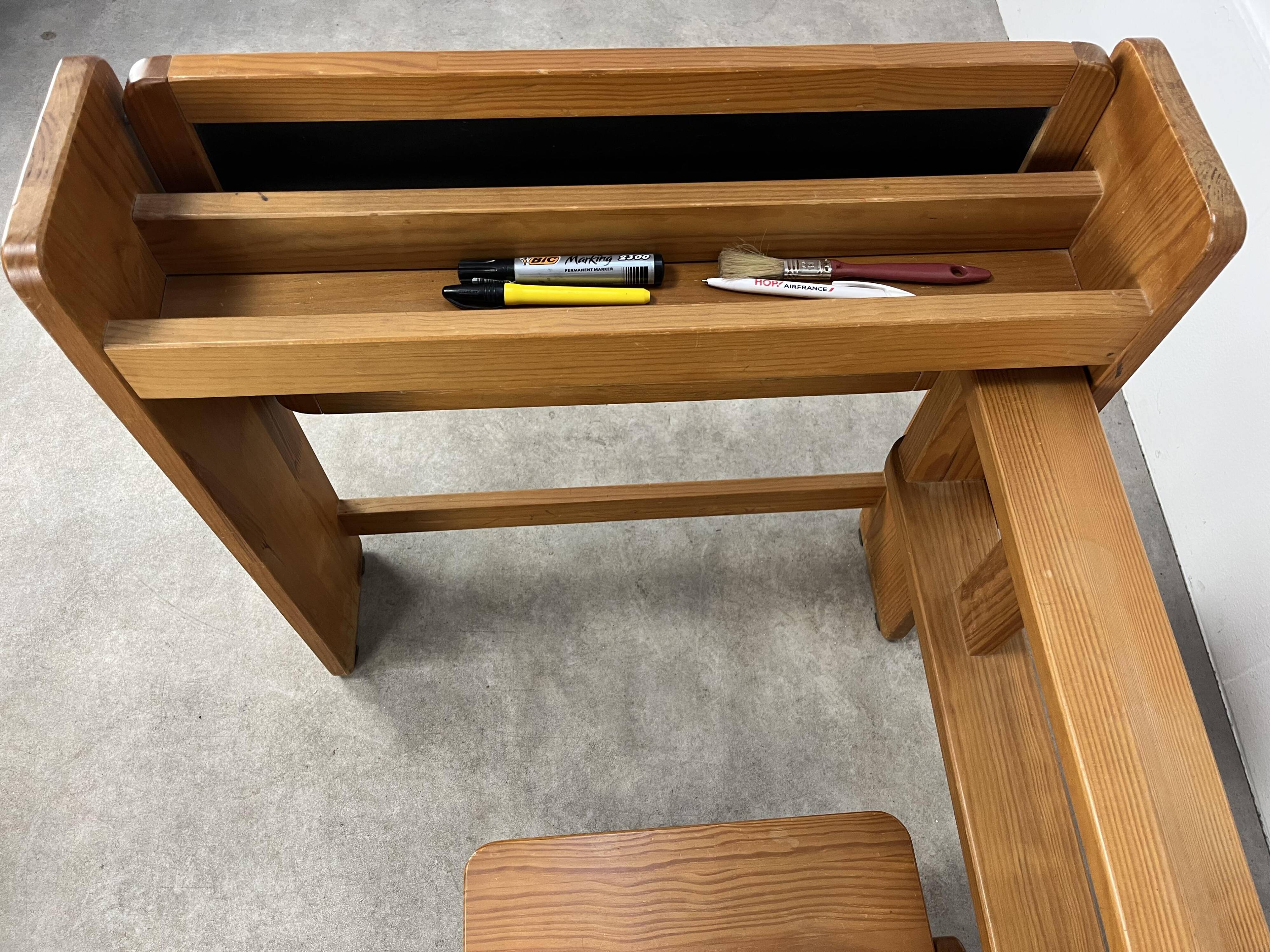 Trama folding pine children's desk, desk