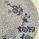 Round antique plate by Johnson Brothers in the Blue Lotus pattern.